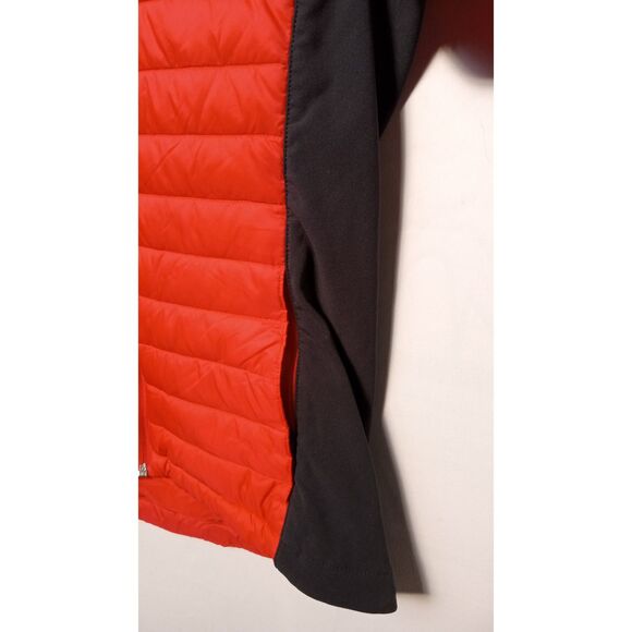 Columbia Red/Black Powder Pillow Hybrid Puffer Jacket Women's Small - Picture 12 of 16